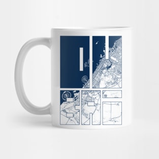 Dubai, UAE City Map Typography - Coastal Mug